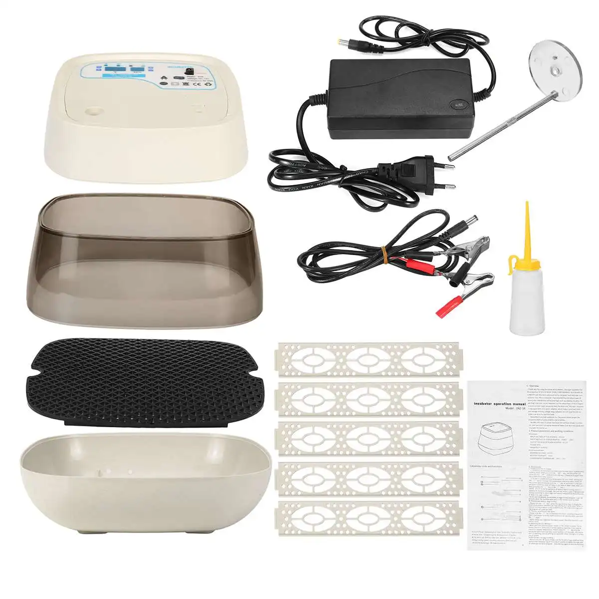 

16 Eggs Fully Automatic Incubator Chicken Incubator with Photo Function LED Lighting Automatic Egg Turning Egg Hatcher