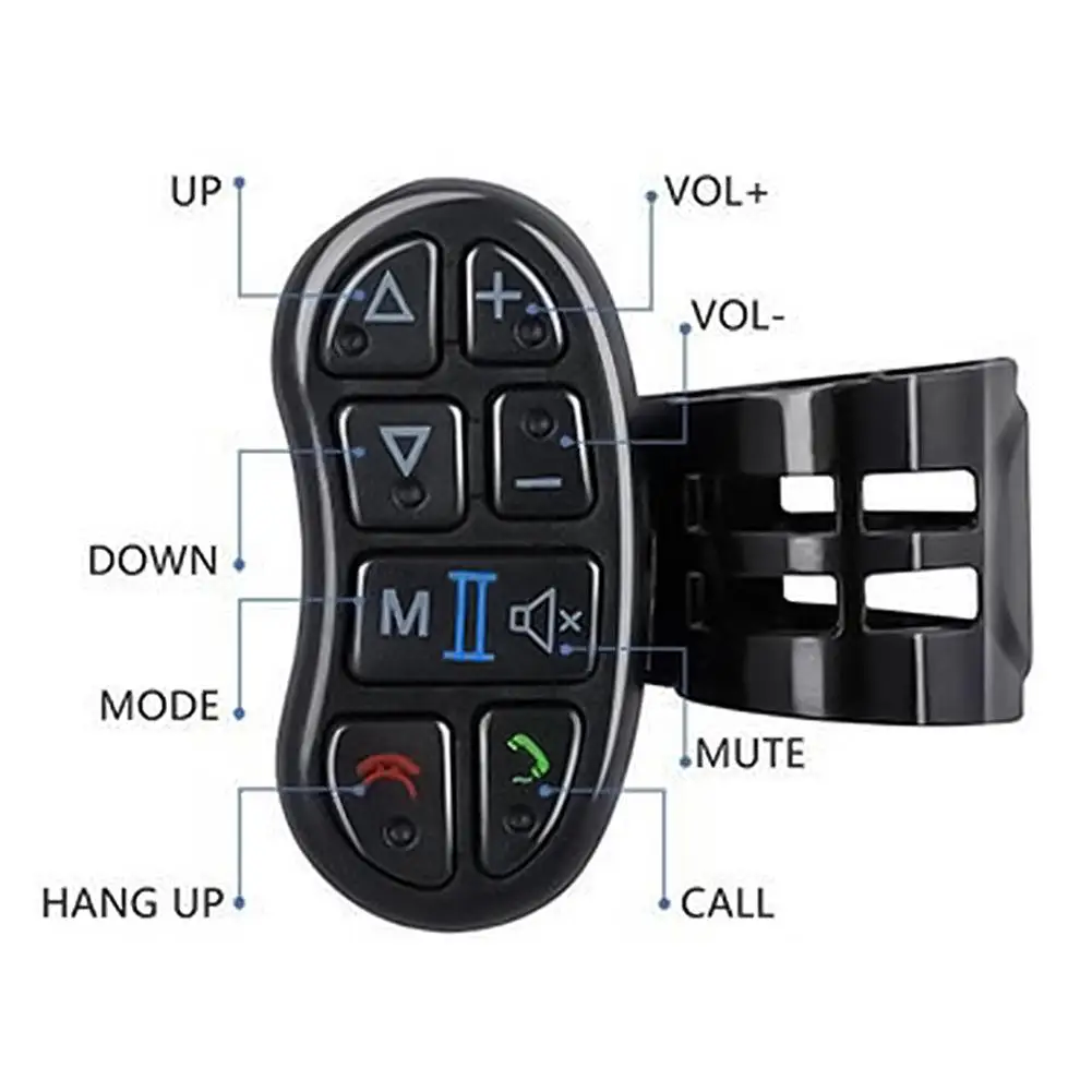 

Steering Wheel Controller Universal Wireless Smart Car Steering Wheel DVD GPS Navigation Button Controller