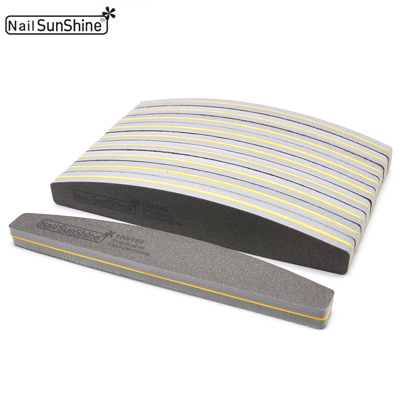 5/10 Pcs Sponge Nail Files Buffer 100/180 Double Side Polishing Grinding Nails File Manicure Nail Buffers File Tools Accessories