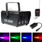600 Вт мини RGB диско-цвет туман машина Мини светодиодный пульт дистанционного управления Форсунка DJ Рождественская вечеринка сценическое освещение туманная машина
