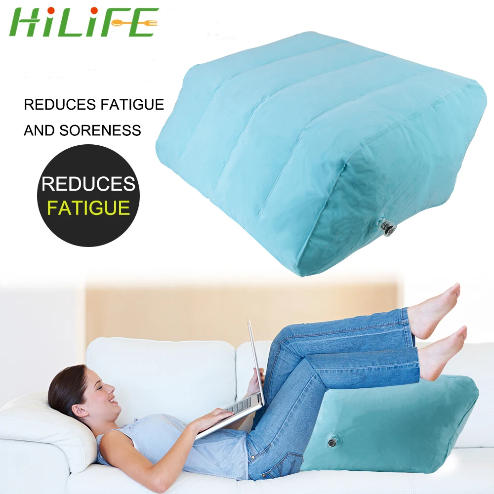 

HILIFE подушка для ног на коленях для беременных женщин подтяжка ног ПВХ мягкие подушки удобная надувная переносная подушка