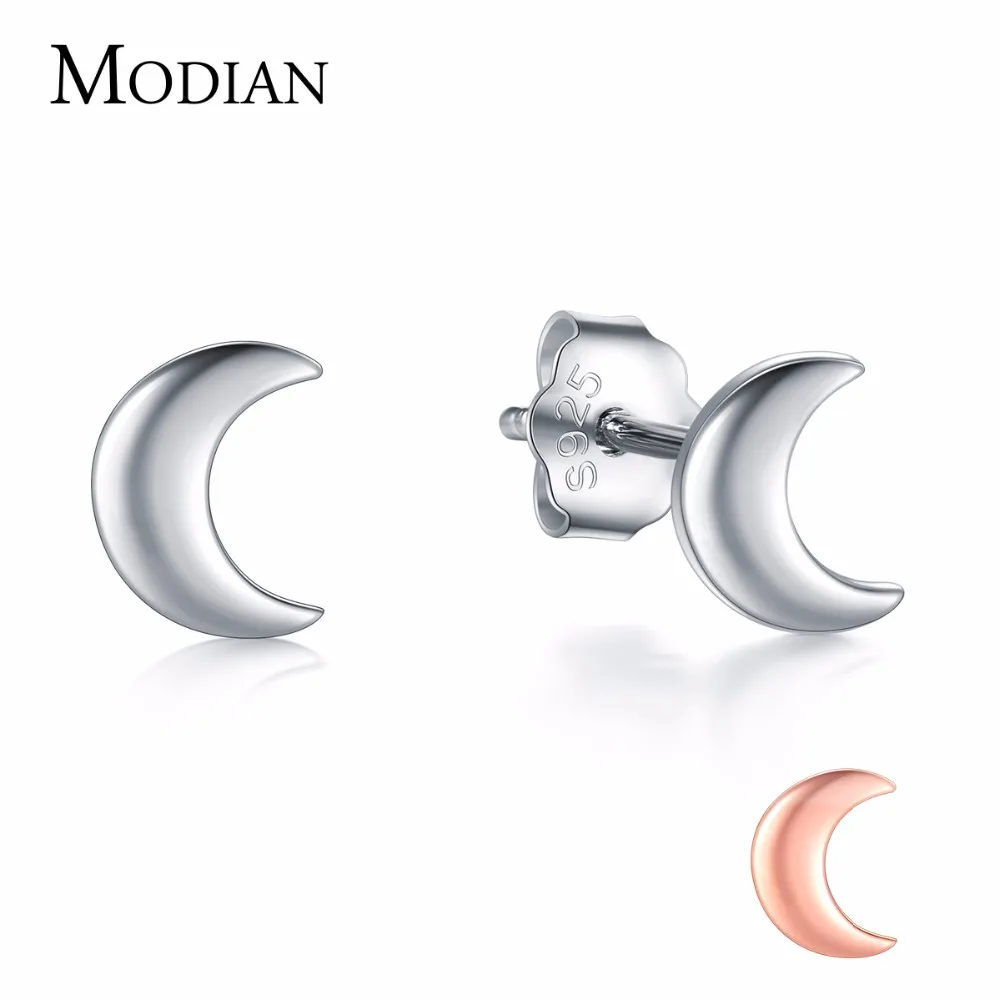 Modian Новый 2021 Твердые 925 стерлингового серебра розового золотистого цвета луна
