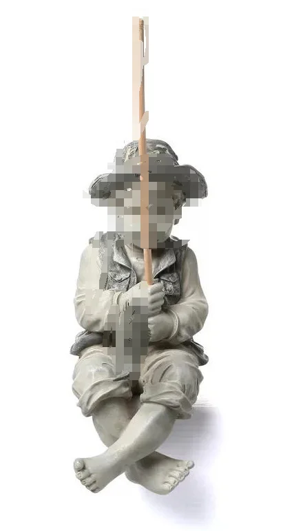 

Cantilevered shoulder girl standing resin 3D three-dimensional resin crafts ornaments art decorations home accessories