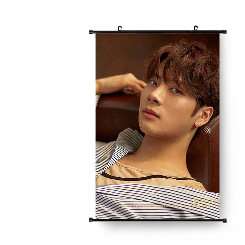 

1Pcs Kpop Mini 8th Series Eyes On You Wall Hanging Poster Scroll Painting Wall Picture Dormitory Stationery Decoration Gift