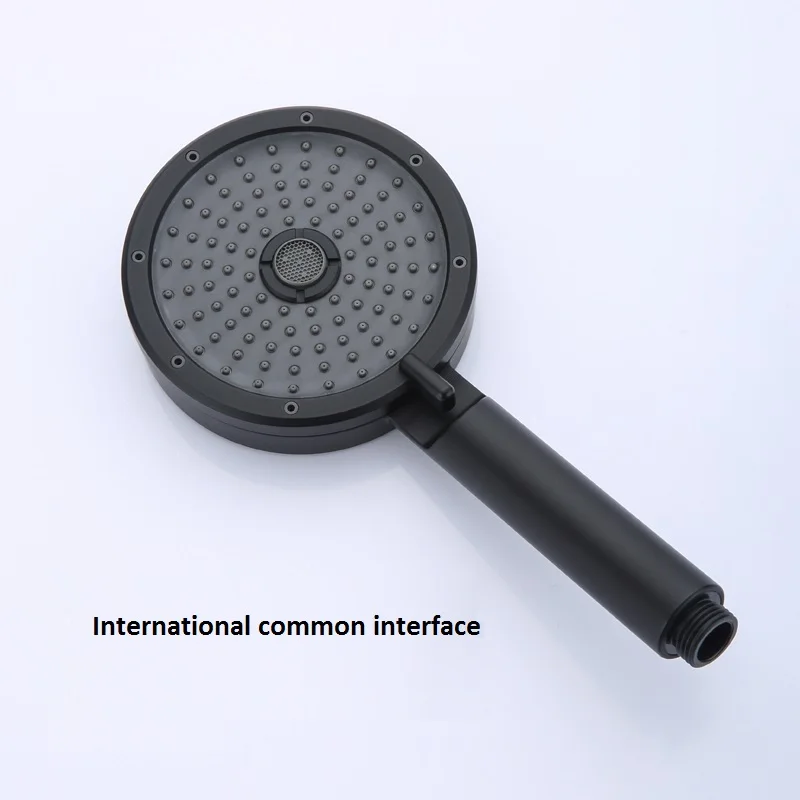 pressurzied shower head spray rainforest bubbler three modes adjustable high quality water saving universal bathroom accessories free global shipping
