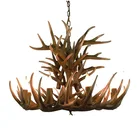 Люстра в американском стиле ретро с рогами, освещение для лестницы, Средиземноморский стиль, роскошный декоративный потолочный светильник