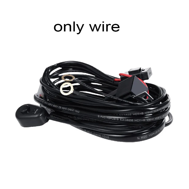 only wire Oslamp 4 дюйма 57 Вт боковой светящийся светодиодный рабочий светильник для вождения автомобиля внедорожный светильник бар комбо для 4x4 грузовиков внедорожных транспортных средств Led Bar - Цвет: only wire