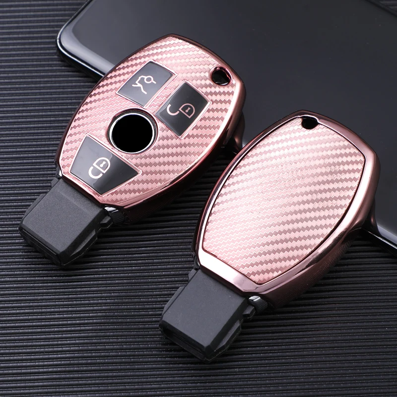

TPU Auto Key Shell Cover key Case For Mercedes Benz W210 W211 W212 W251 W463 C180 E200 GLK300 CLK CLS CLA Accessories