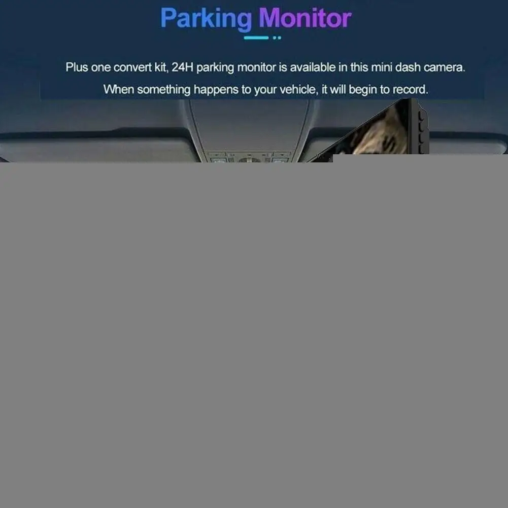 

Автомобильный видеорегистратор с двойной камерой, широкоугольный передний и задний ночной двойной монитор, видеокамера со скрытым объекти...