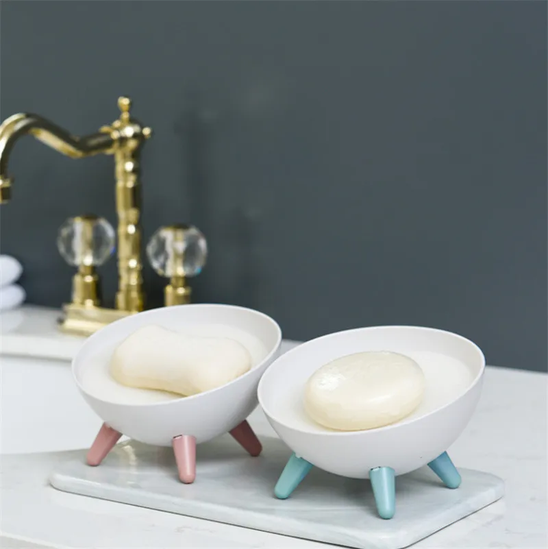 

Soap Dish Drain Soap Case Holder for Soap Bathroom Sponge Storage Plate Tray Kitchen Storage Rack Bathroom Accessories Sets