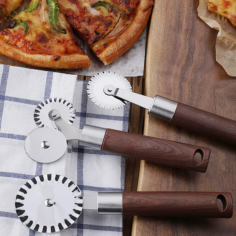 3 шаблона нержавеющая сталь нож для пиццы двойной ролик камень кондитерские
