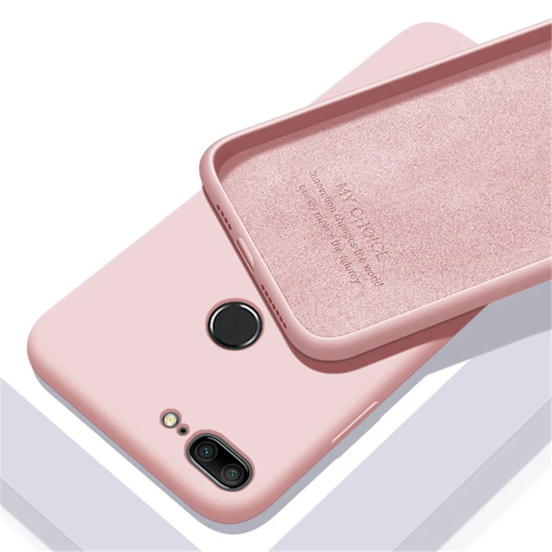 Для Huawei Y5P Y6P Y7P Y8P Y8S Y9 2018 P Smart Z Plus 2019 Honor 9 10 lite 7C 7A 9S жидкий силиконовый тонкий мягкий
