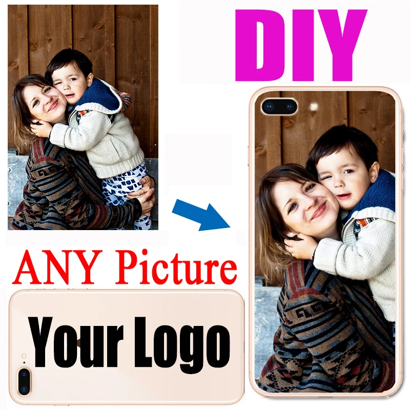 Персонализированные Индивидуальные DIY Имя фото Печатный красочный чехол для