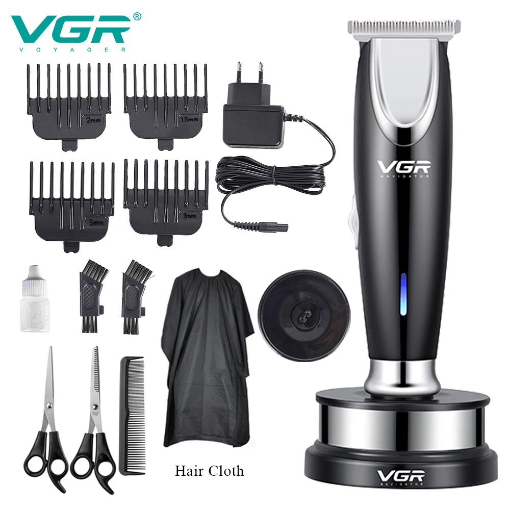 

VGR Haircut Charging Oil Clippers Shaver Engraving Zero Blade Fader Men's Hair Clipper Electric Beard Trimmer Grooming Kit