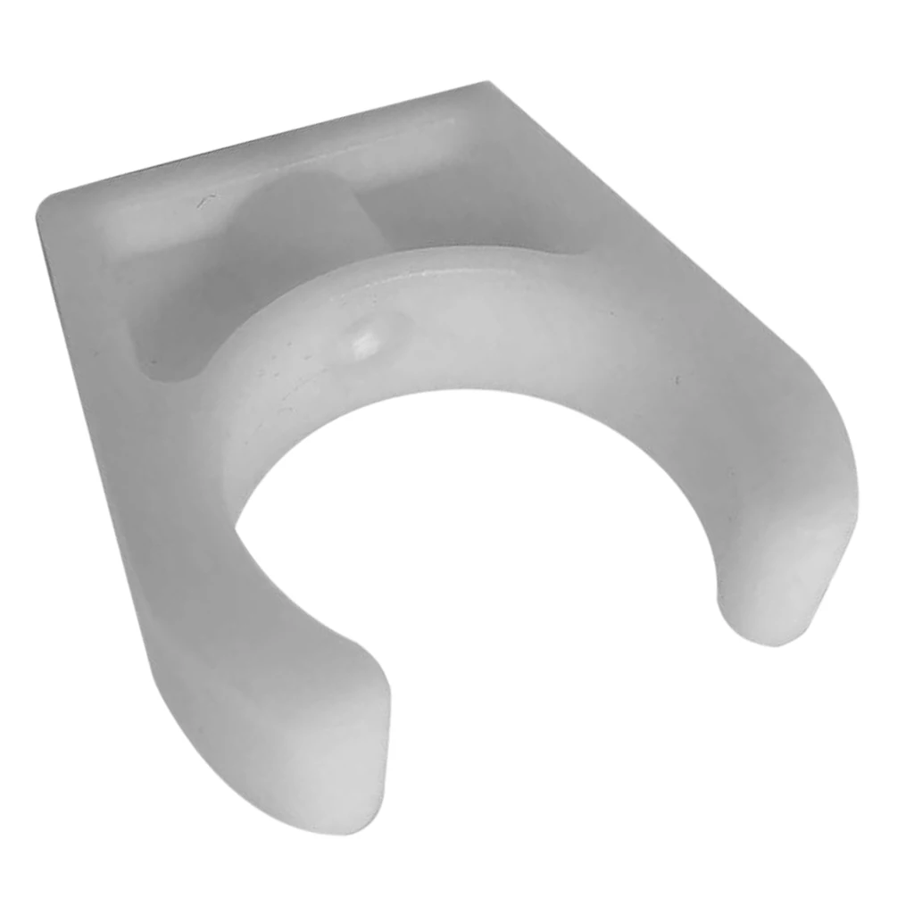 

MagiDeal Boat Marine Hook Clips Holds Poles Up To 1-3/4" Diameter 44MM White