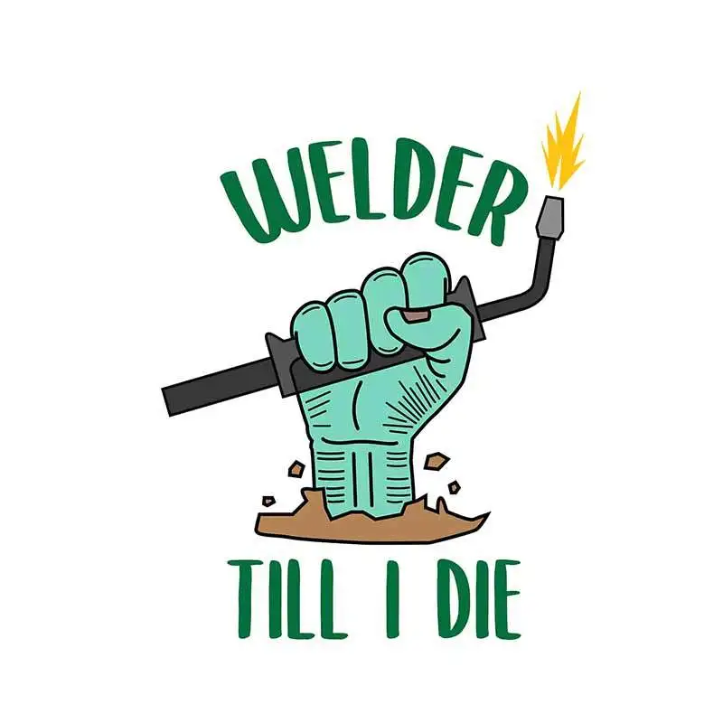 

Водонепроницаемая Виниловая наклейка для сварщика, 13 см