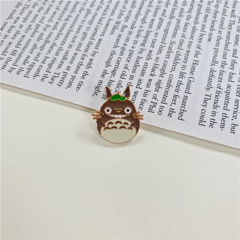 Korean Cartoon Brooches for Women Anime Hayao Miyazaki No Face Male Dragon Cat Brooch Pin Collar Badge Bag Clothes Jewelry | Украшения и