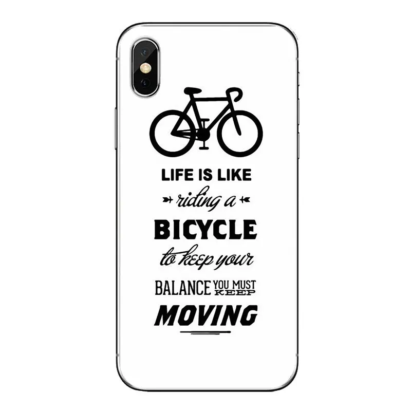 Soft Transparent Shell Covers Love Bike Bicycles quotes For Samsung Galaxy A3 A5 A7 A9 A8 Star A6 Plus 2018 2015 2016 2017 |