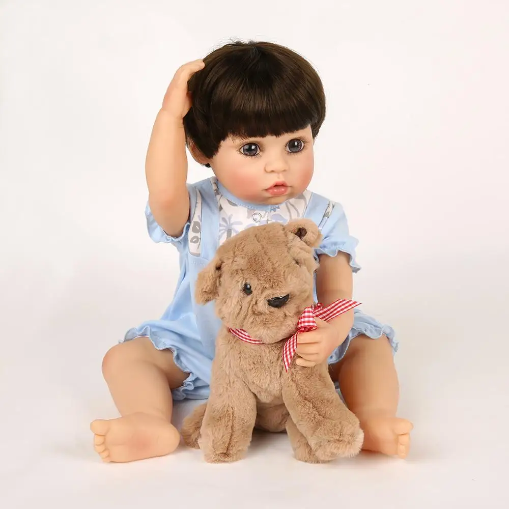 55 см полностью силиконовый виниловый светильник для куклы Reborn Baby