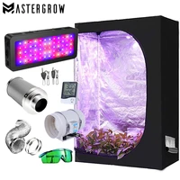 indoor hydroponic system kit grow box double switch veg bloom button 1200w led grow light 468 carbon filter ventilation
