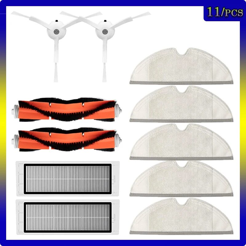 

For Xiaomi Roborock S5 MAX S6 MaxV Pure Roller Brush HEPA Filter Side Brush Mi Robot Vacuum Mop Cloth Replacement Spare Parts