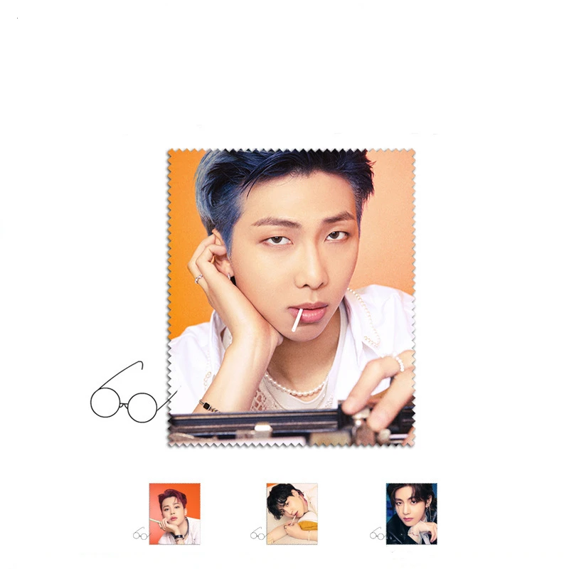 

Kpop Bangtan Boys салфетка для протирания очков, солнцезащитных очков, линз, очков, салфетка для очистки очков, салфетка для очистки очков