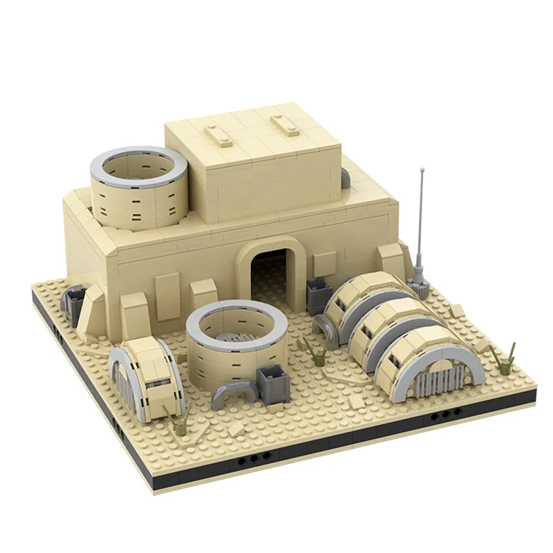 

MOC Desert Power Plant for a Modulars Tatooines House Villa City Building Blocks Bricks DIY Model Toys For Kids Boy Gift 752pcs