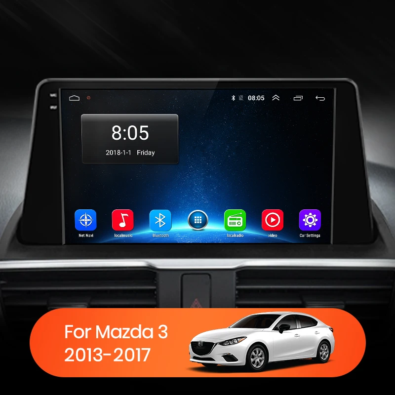 Автомагнитола AWESAFE PX9 для Mazda 3 Mazda3 Axela 2013-2017 мультимедийный видеоплеер на Android 10 2 Гб