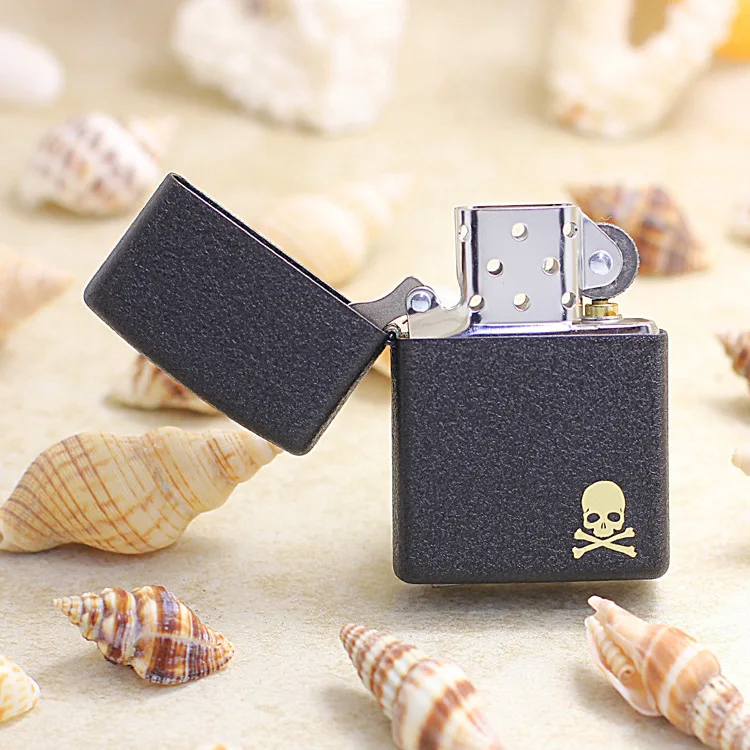 Оригинальная зажигалка Zippo из чистой меди черная матовая керосиновая Зажигалка
