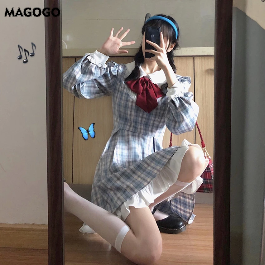 Мегого с длинным рукавом Детское пальто воротником-бантиком плед короткое