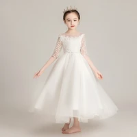 beauty emily lovely flower girl dress wedding party children prom gowns catwalk stage gowns 2020 cute girl dress princess skirt