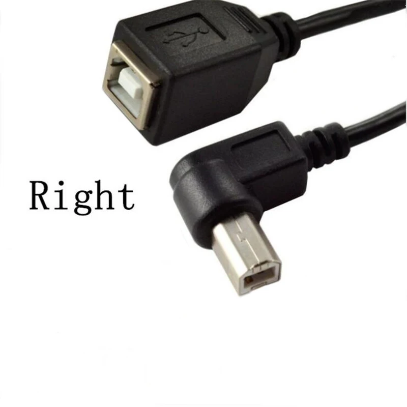 25 см 90 градусов USB 2 0 Тип B папа к Type Женский принтер удлинитель
