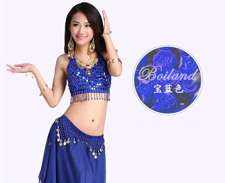 Женский костюм для танца живота одежда выступлений шифоновый индийский
