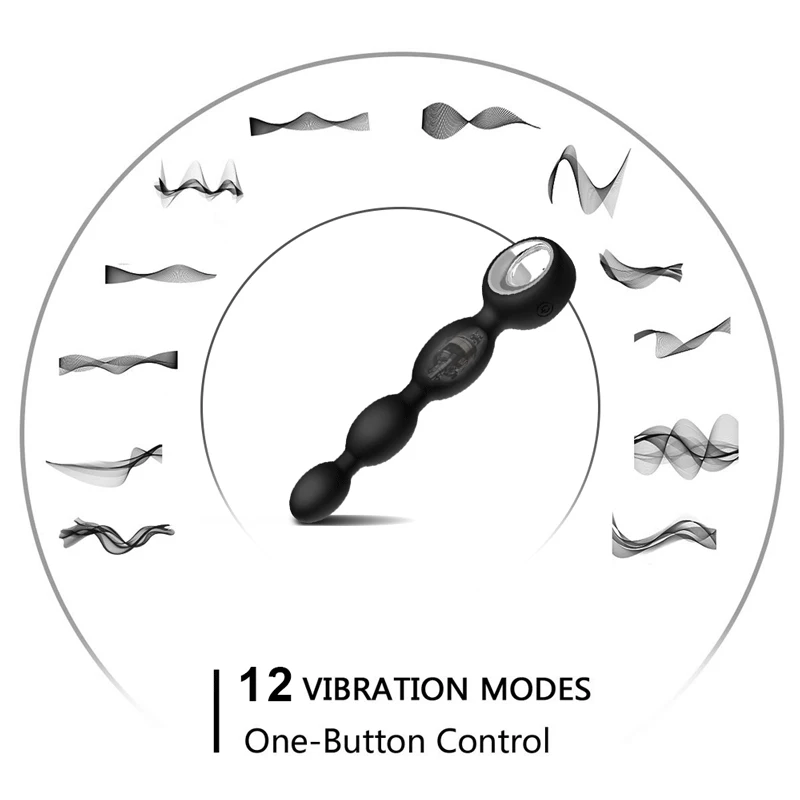 Dildo Anal Stimulator Beads Big Butt Plug Wireless Remote Control Male Vibrator Sex Erotic Toys For Gay Men Prostate Massager |