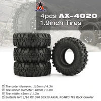 4 pcs austar ax 4020 1 9 inch 110mm rubber 110 rock crawler tires tyre part for d90 scx10 axial rc4wd tf2 rc car parts