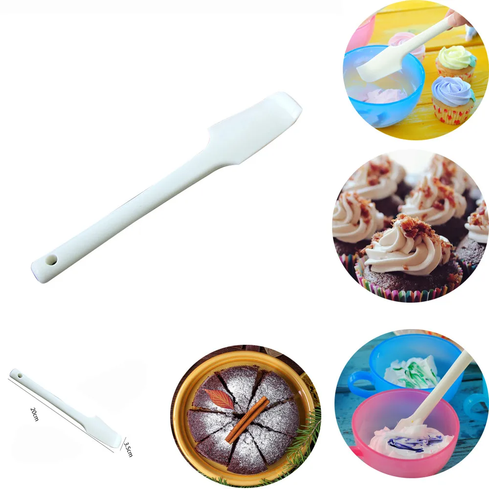 Скребок для перемешивания сливочного крема прочный силиконовый лопатка локтя