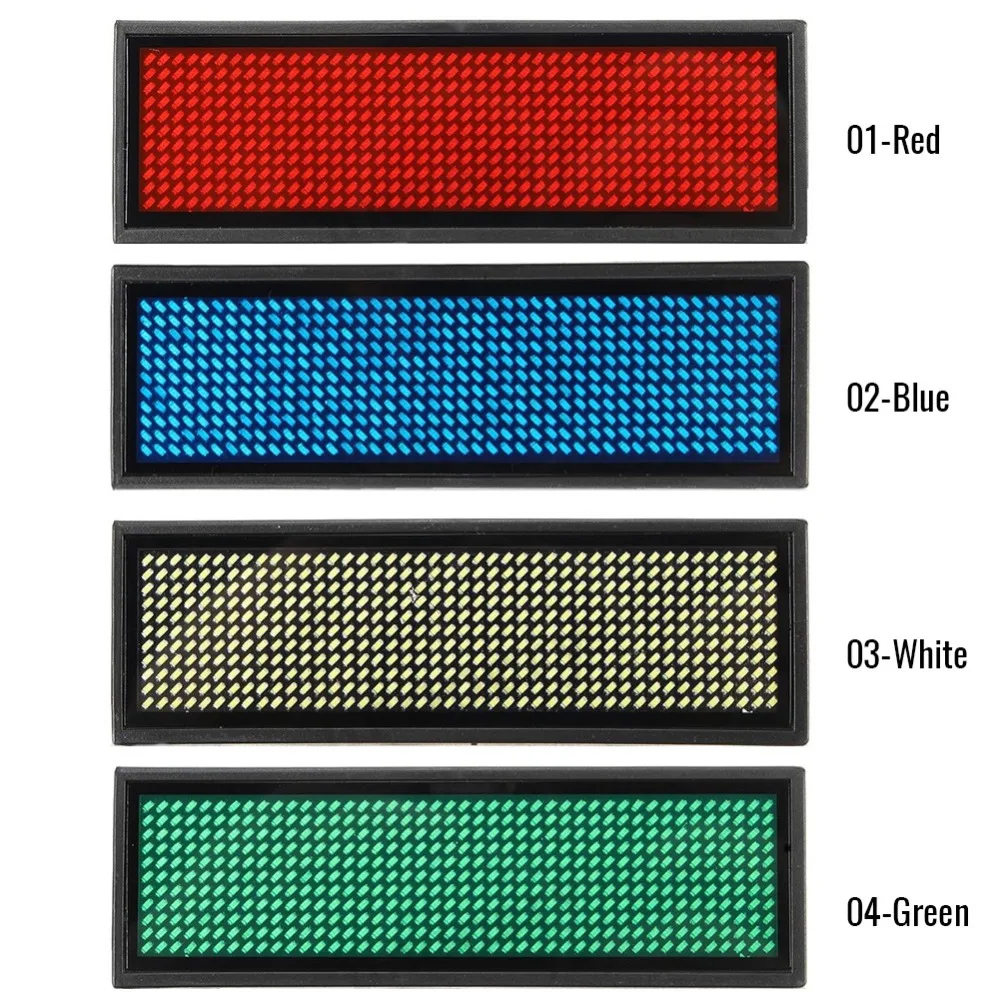 Перезаряжаемая светодиодная мини-бирка с именем цифровая программируемая