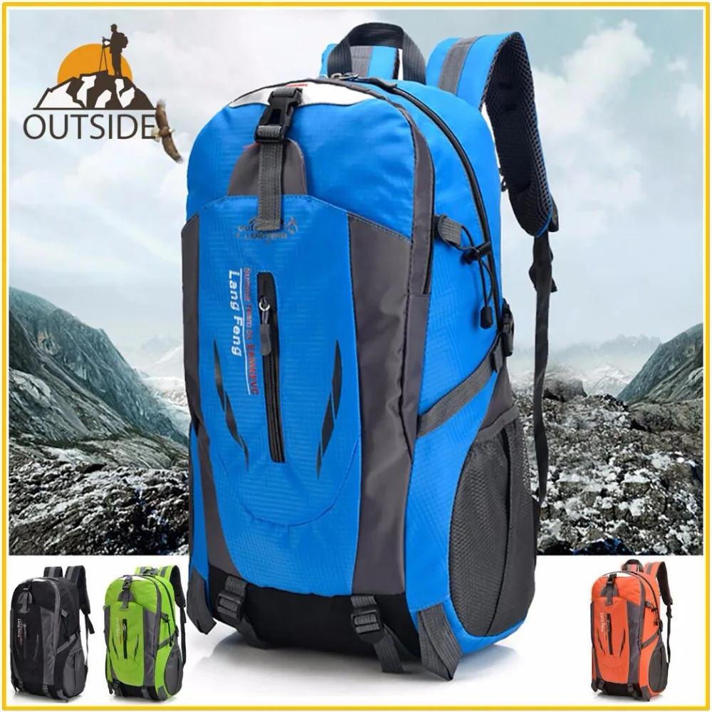 Альпинистская сумка 40 л для мужчин и женщин водонепроницаемый рюкзак рыбалки