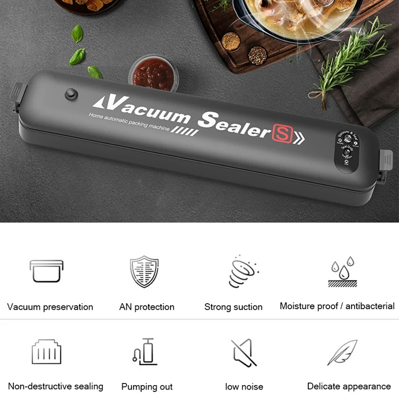 Пищевой вакуумный упаковщик упаковочная машина с 15 пакетами вакуумная для