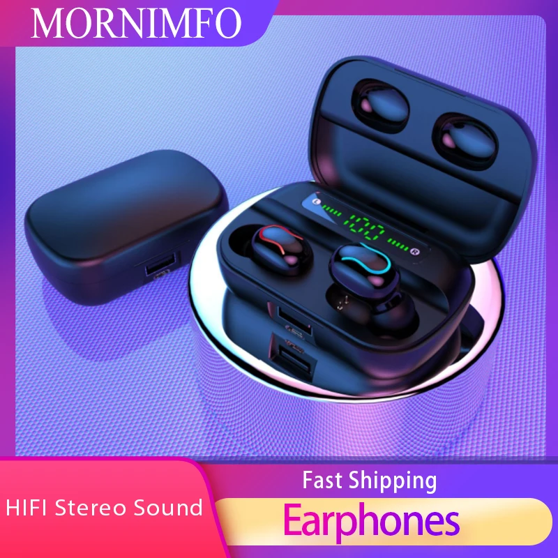 Беспроводные Bluetooth-наушники-вкладыши спортивные водонепроницаемые Hi-Fi