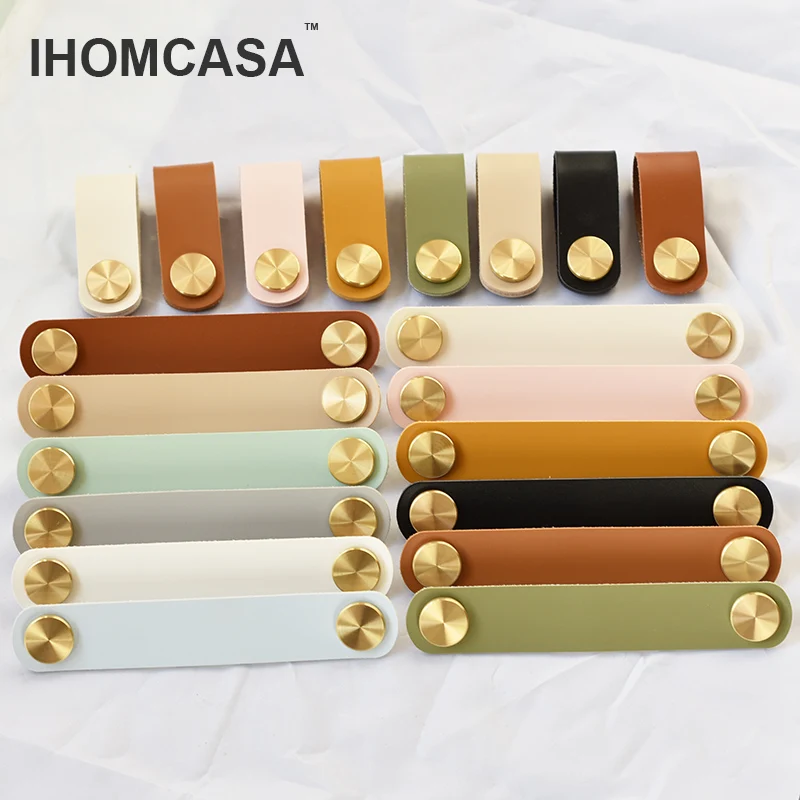Рукоятка для мебели IHOMCASA12 цветов в скандинавском стиле латунная ручка шкафа