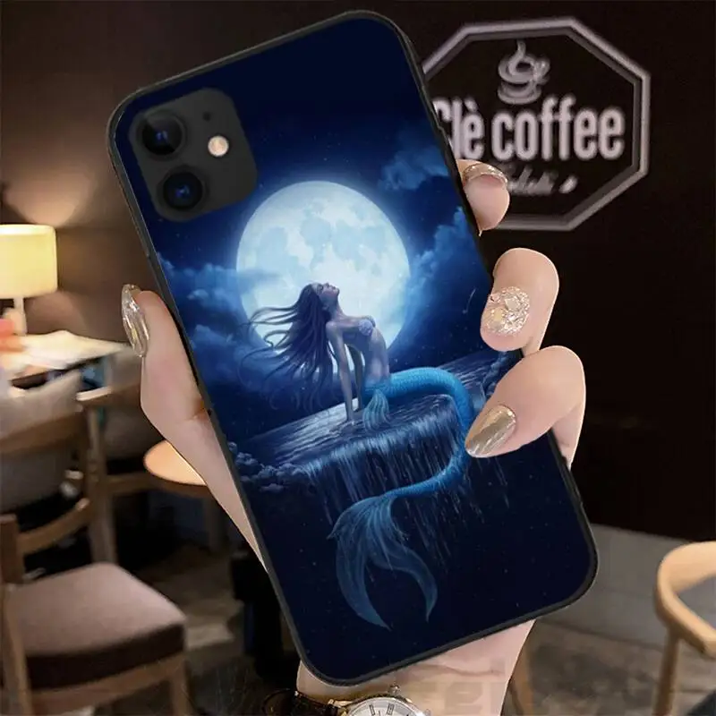 

Mermaid Phone Case Back Shell For Iphone 12 11 PRO MAX X XS XR 6S 7 8 PLUS SE 2021 Cases Cover