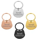 Персонализированная идентификационная бирка для домашних питомцев, брелок с гравировкой имени питомца для кота, щенка, собаки, бирка для ошейника, подвеска, брелок, кости, аксессуары для домашних животных