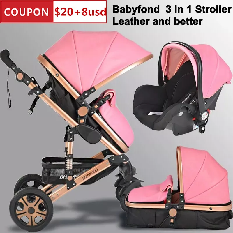 Коляска Babyfond 3 в 1 с сиденьем для детей 0-3 лет коляска европейского стандарта | Мать