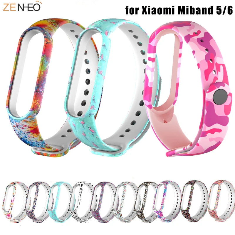 

Sport Strap For Xiaomi Mi Band 6 5 Replacement Colourful Silicone Wristband Bracelet Watchband For Xiaomi Band 6 Band 5 Strap