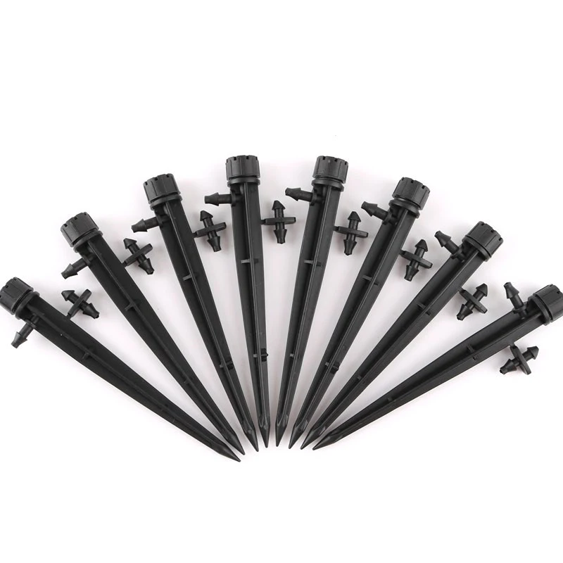

50pcs 8-hole 360 Degree Adjustable Water Dripper Connect 4/7mm Garden Hose Dripper Micro Drip Garden Irrigation Accessories