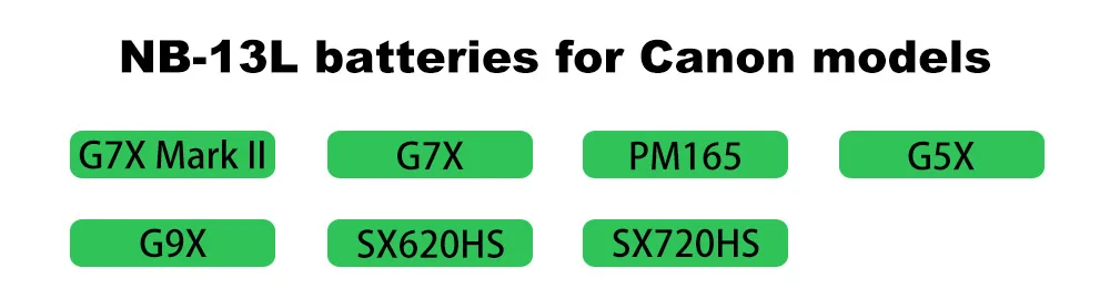 NB-13L NB 13L NB13L батарея+ ЖК DUAL USB зарядное устройство для Canon PowerShot G5X G7X G9X G7 X Mark II G9 X, SX620 SX720 SX730 HS