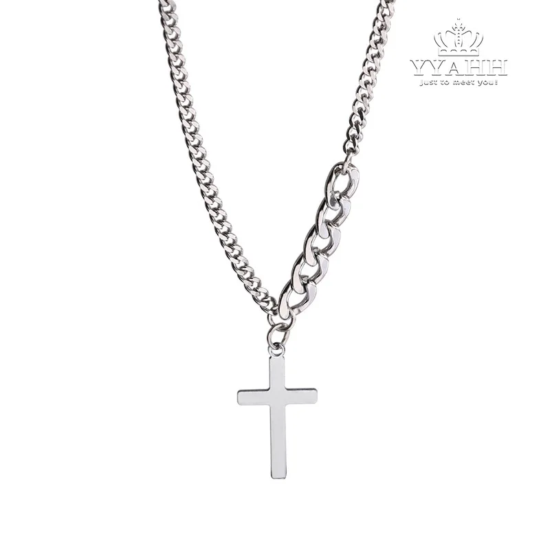 

Trendy Little Crowd Patchwork Jesus Prayer Autumn/winter Sweater Chain Necklace