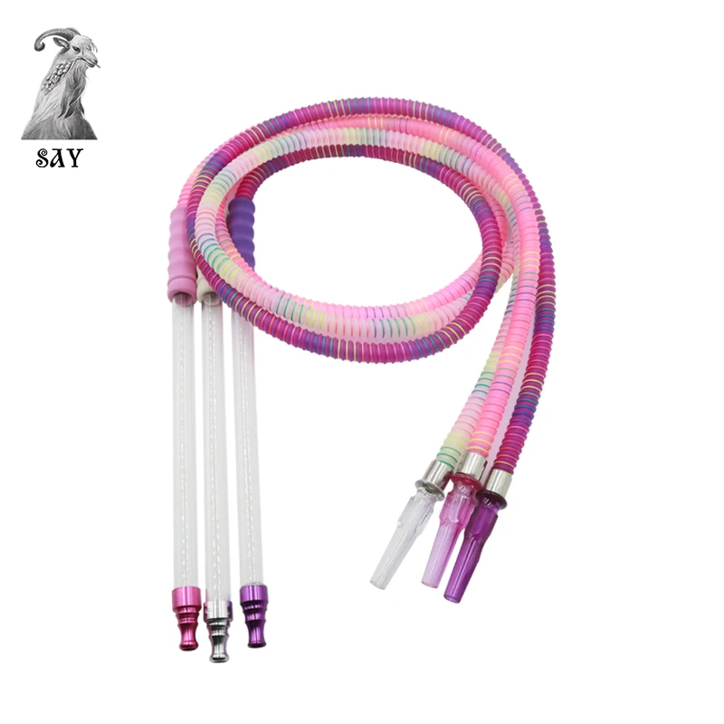 

SY 1PC New Design Lenght 1.97m Acrylic Hookah Hose & Plastic Shisha Hookah Hose Narguile Accessories
