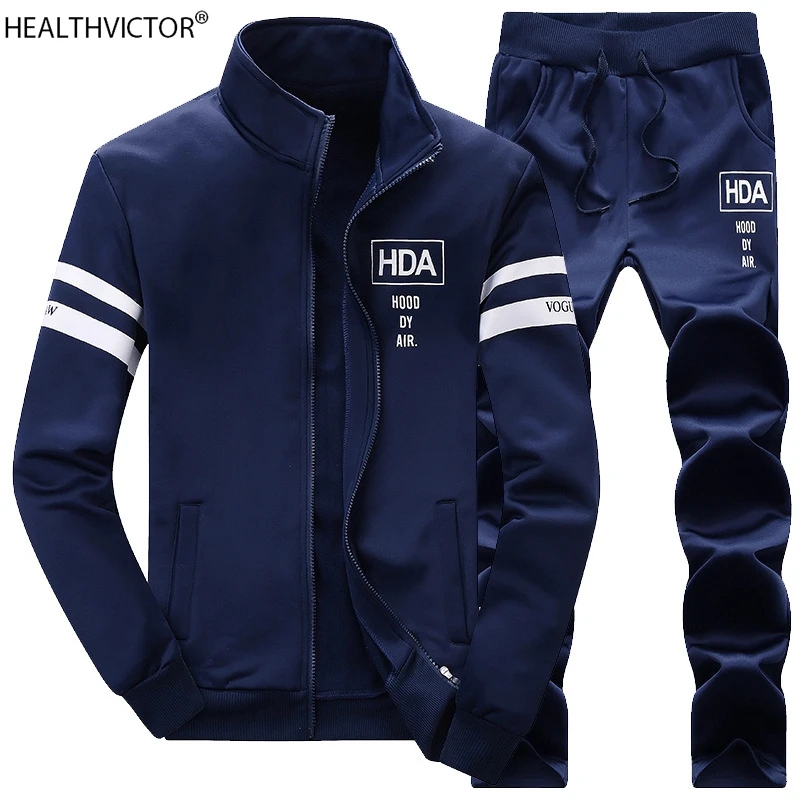 Костюм спортивный мужской из двух предметов повседневный бейсбольный костюм с